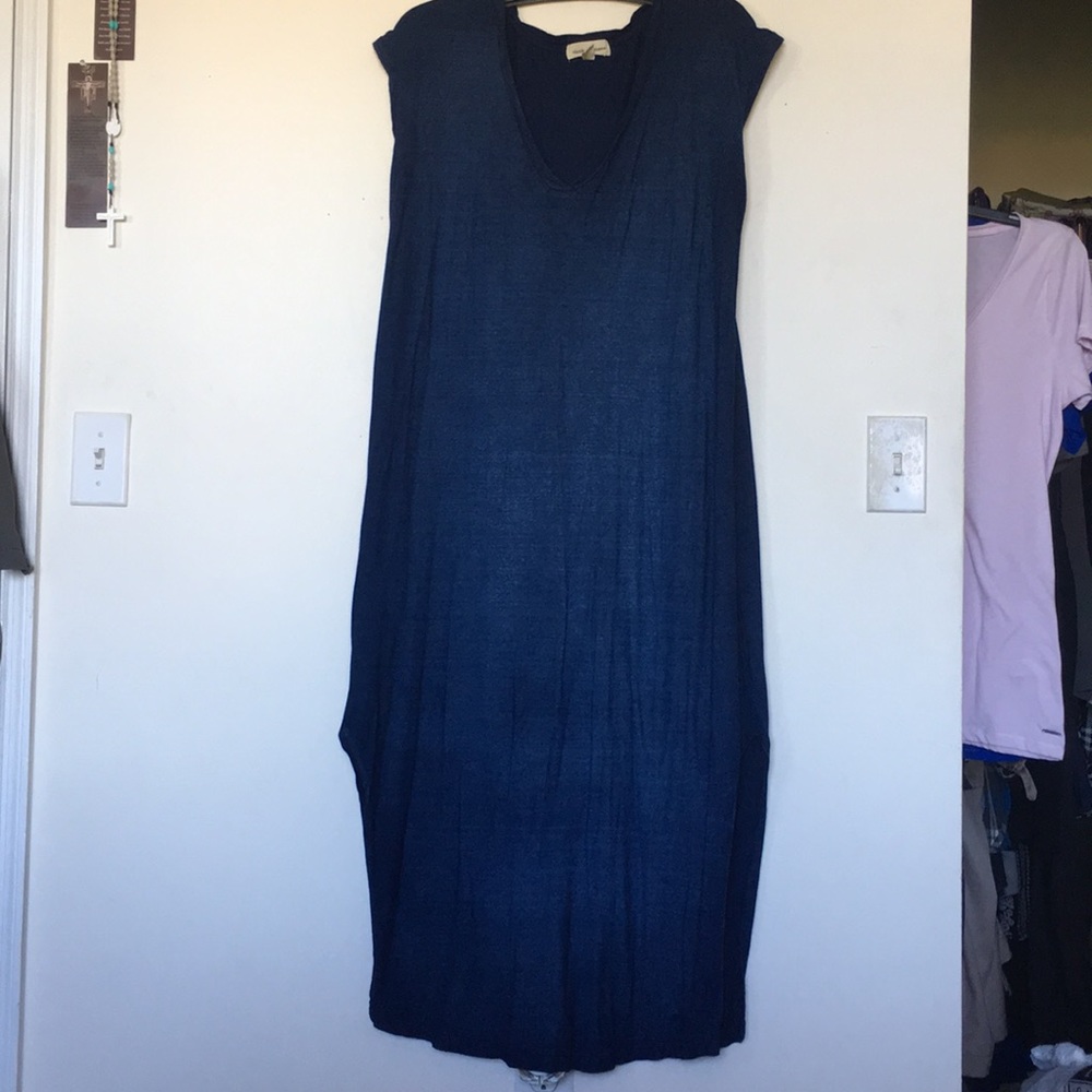 Cloth & Stone blue dress